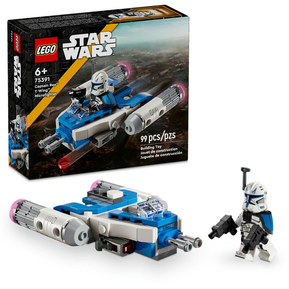 Microfighter: Y-Wing Del Capitan Rex - Captain Rex Y-Wing Microfighter - Star Wars - 99 Piezas