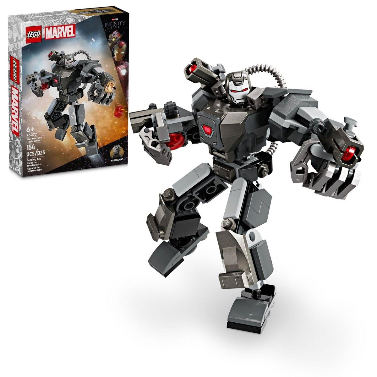 Armadura Robotica De Maquina De Guerra - War Machine Mech Armor - Marvel - 154 Piezas
