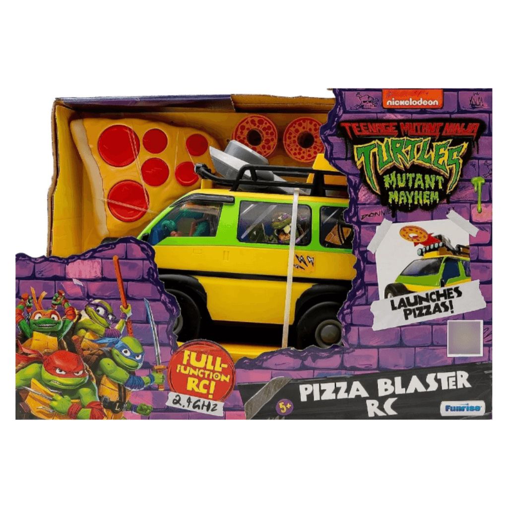 Vehiculo Auto Lanza Pizzas Tortugas Ninja A Radio Control - Pizza Blaster