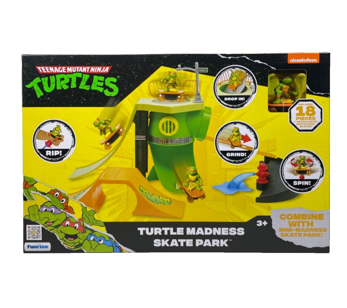 Juego Pista Parque De Skate Tortugas Ninjas - Turtle Madness Skate Park