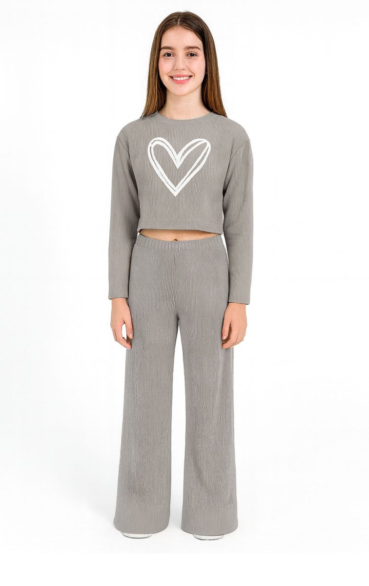 Conjunto De Remera Manga Larga y Pantalon Palazzo