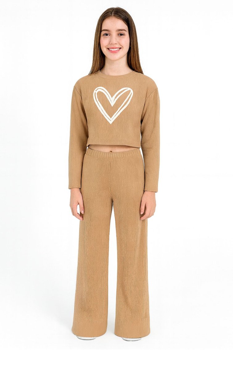 Conjunto De Remera Manga Larga y Pantalon Palazzo