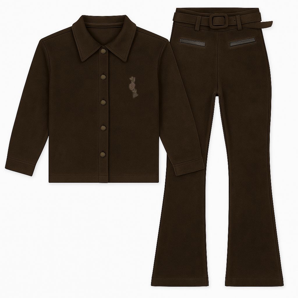 Conjunto de Gamuzina Chaqueta y Pantalon