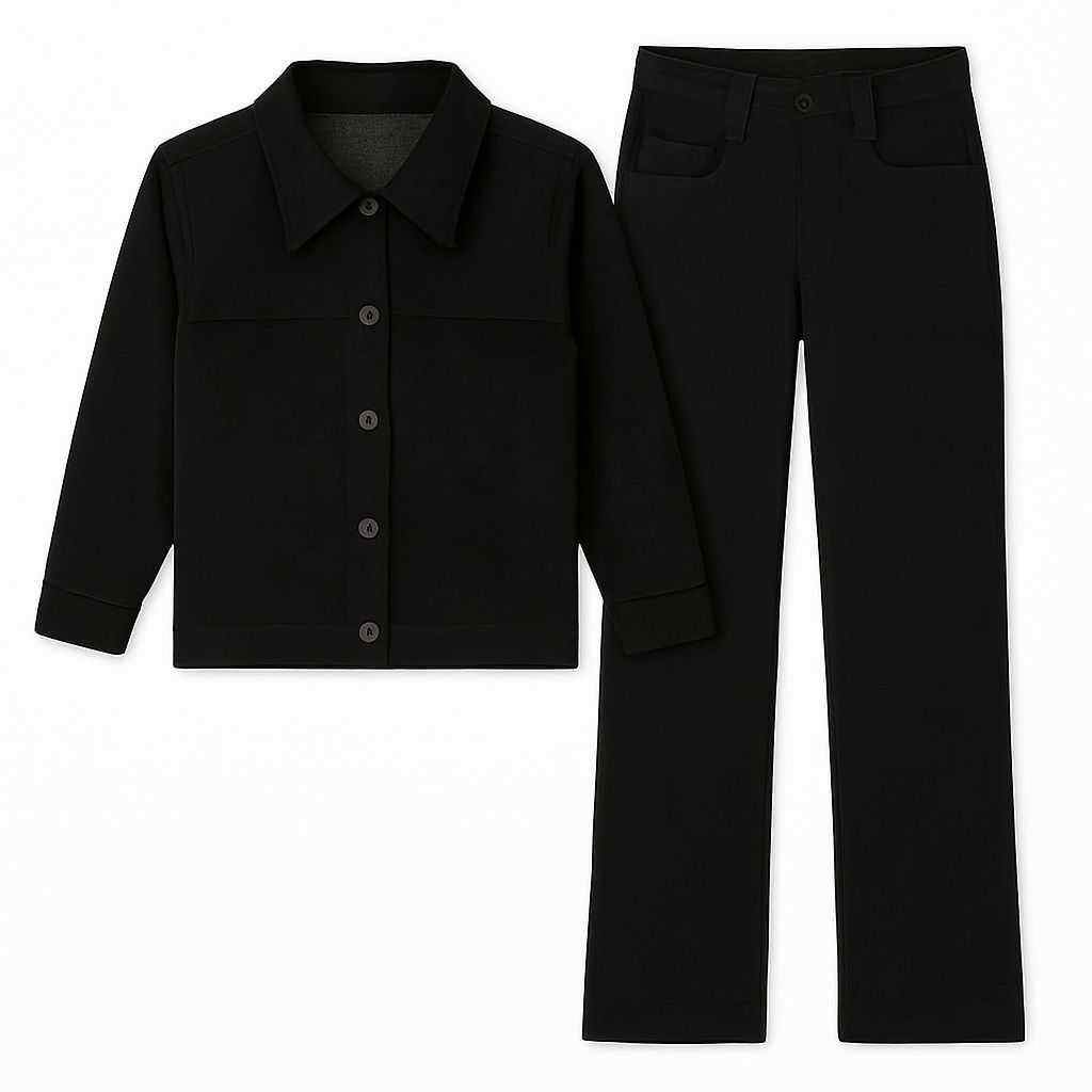 Conjunto de Gamuzina Chaqueta y Pantalon