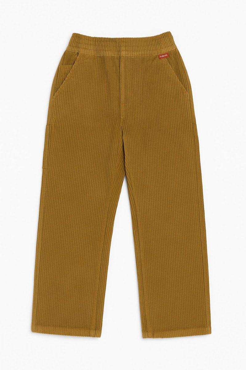 Pantalon Corderoy Con Cintura Elastizada