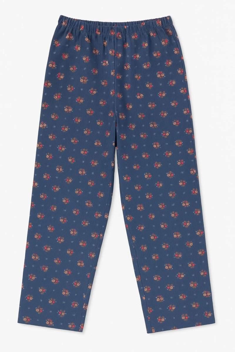 Pantalon Corderoy Estamapado de Flores
