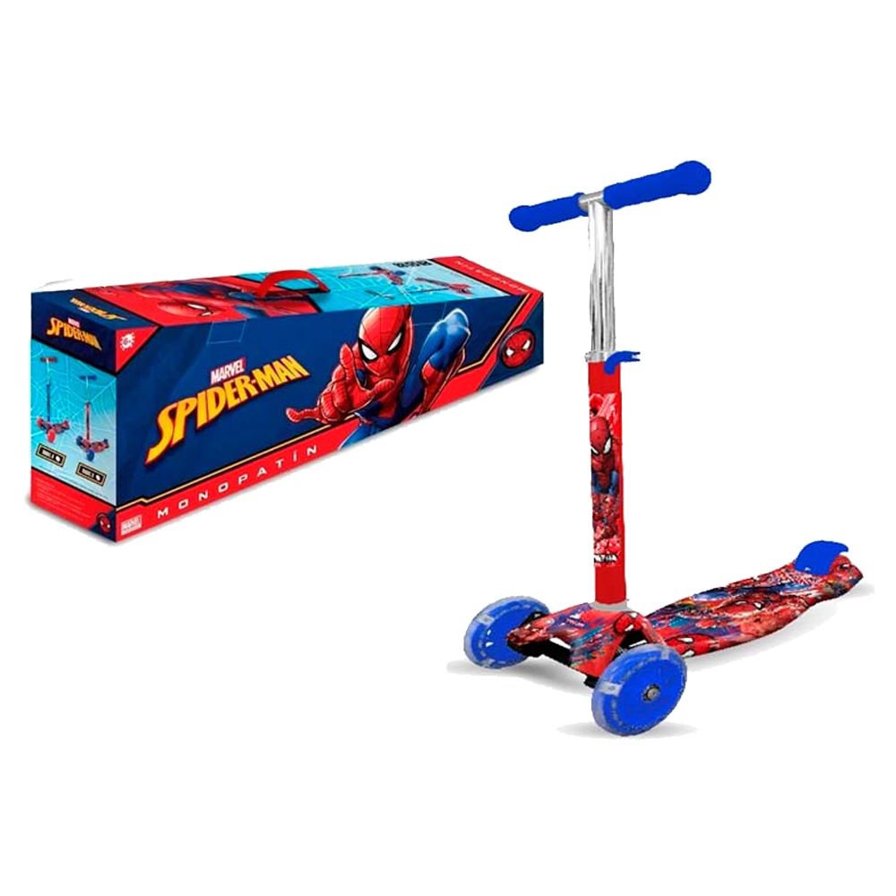 Monopatin Spiderman 4 Ruedas Con Luces