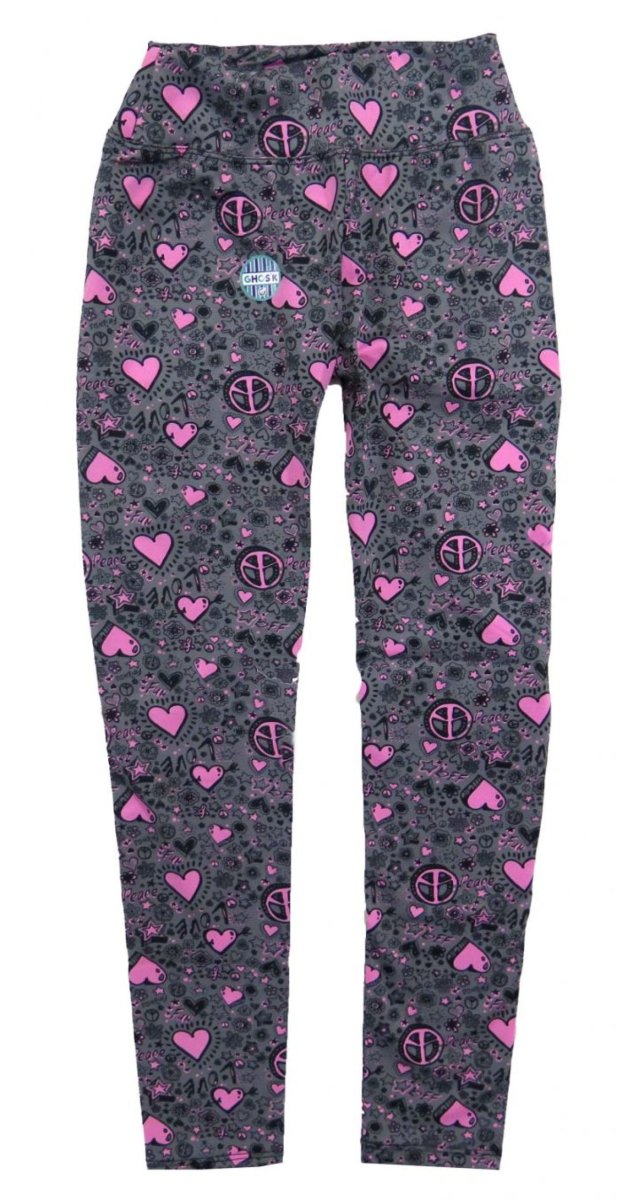 Calzas Termicas Estampadas Corazones