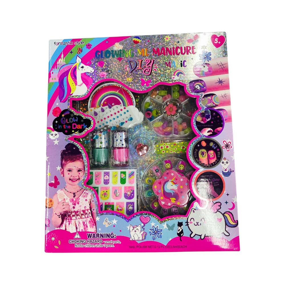 Set De Manicura Unicornio - Glowing Me Manicure Magic