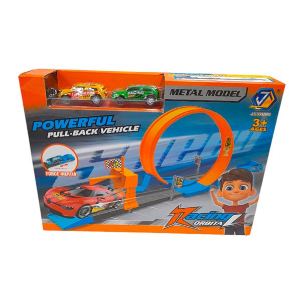 Pista De Autos Con Vuelta 360° - Incluye 2 Autos