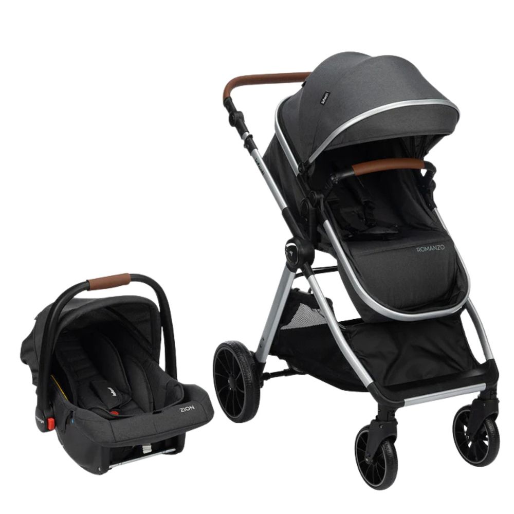 Romanzo Cochecito Infantil 3 en 1 Travel System Con Huevito Y Base Isofix moises