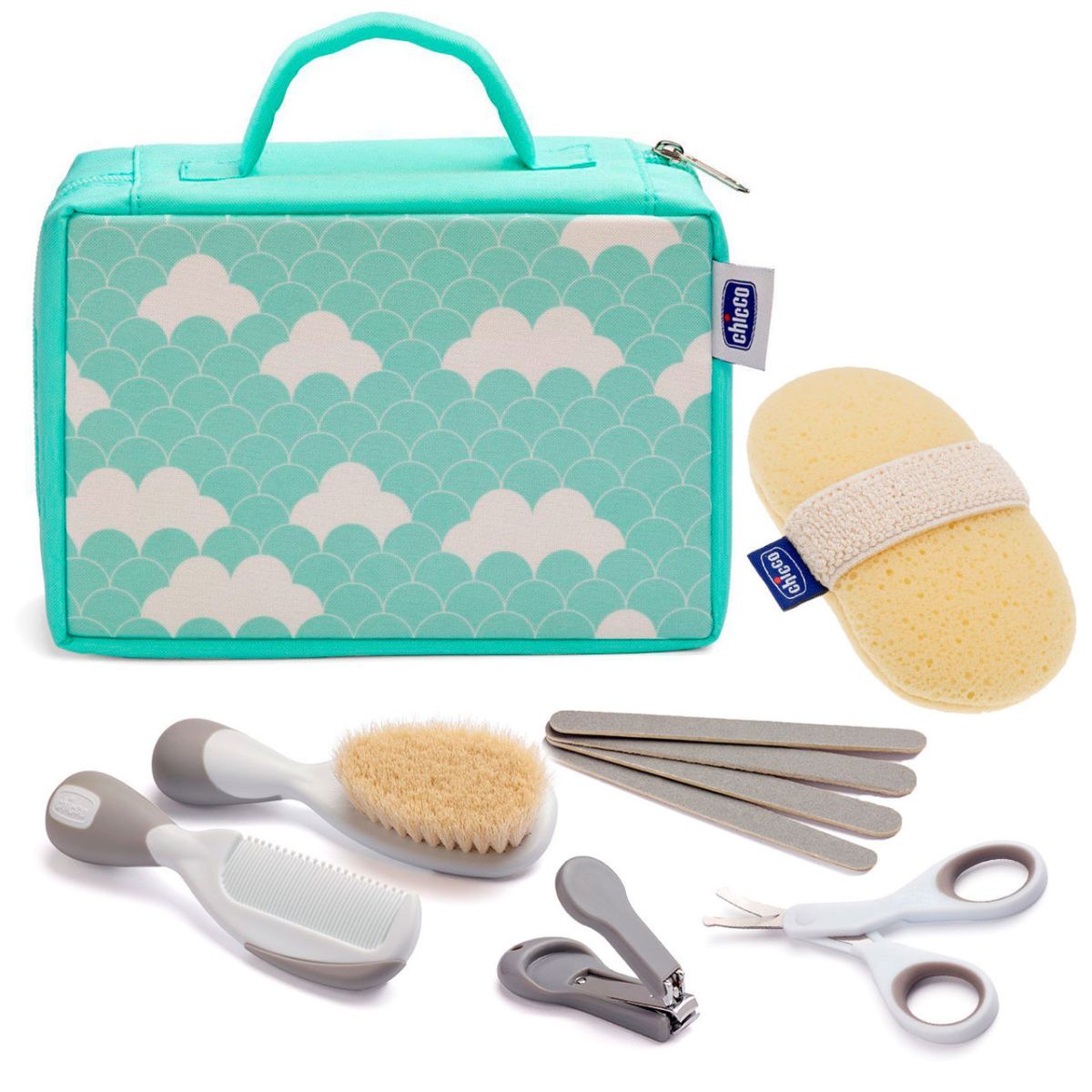 Set De Higiene 6 En 1 - Baby Travel Set - Esponja, Tijera, Cepillo, Peine, Alicate Y Limas