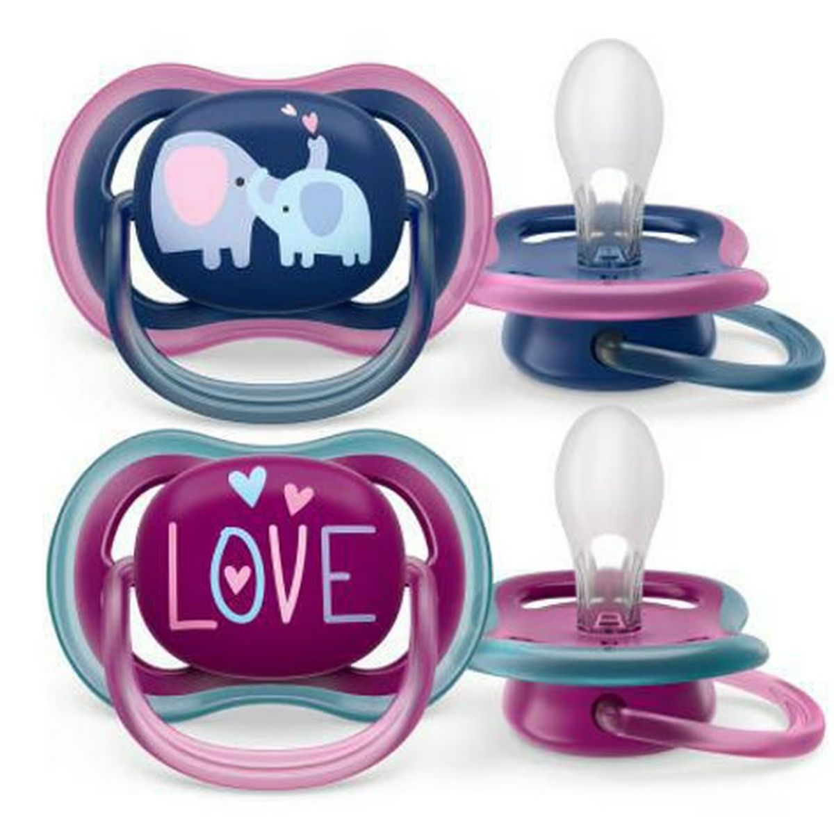 Chupete Ultra Air Silicona 18M+ Meses BPA FREE x2