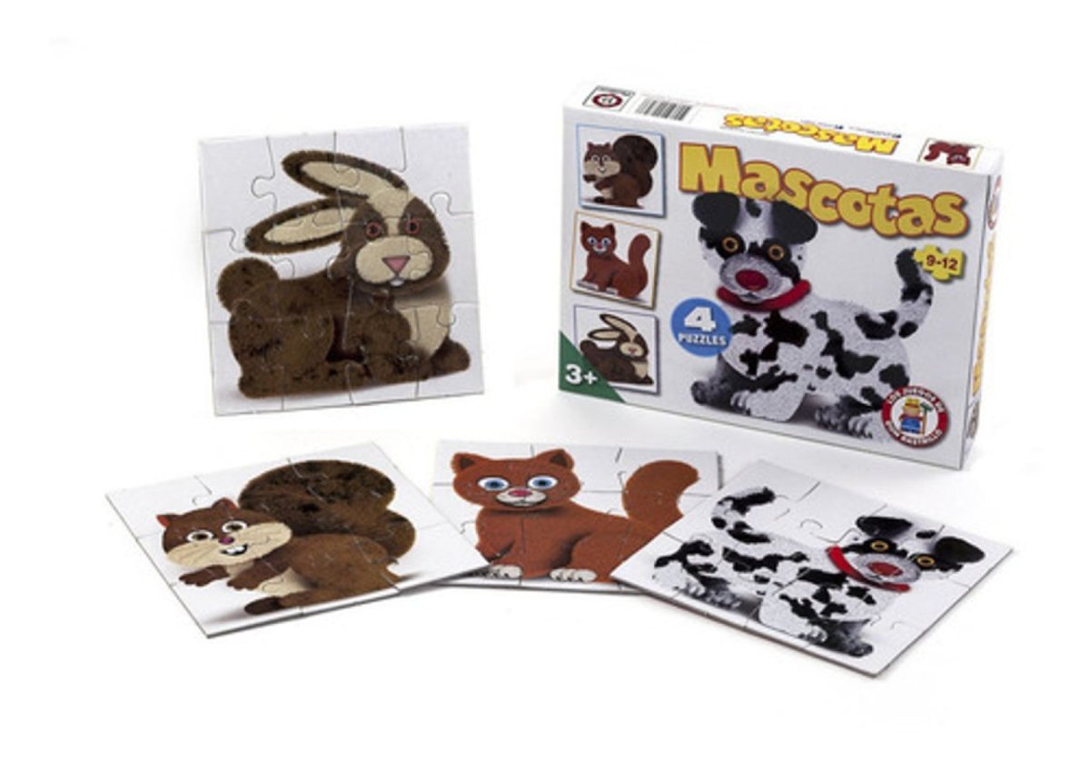 Mascotas - 4 Puzzles