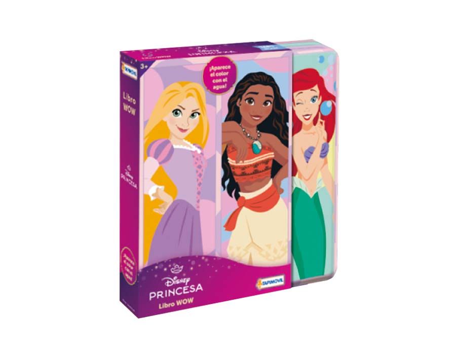 Libro Wow Princesas - Cambia De Color Con El Agua - Goma