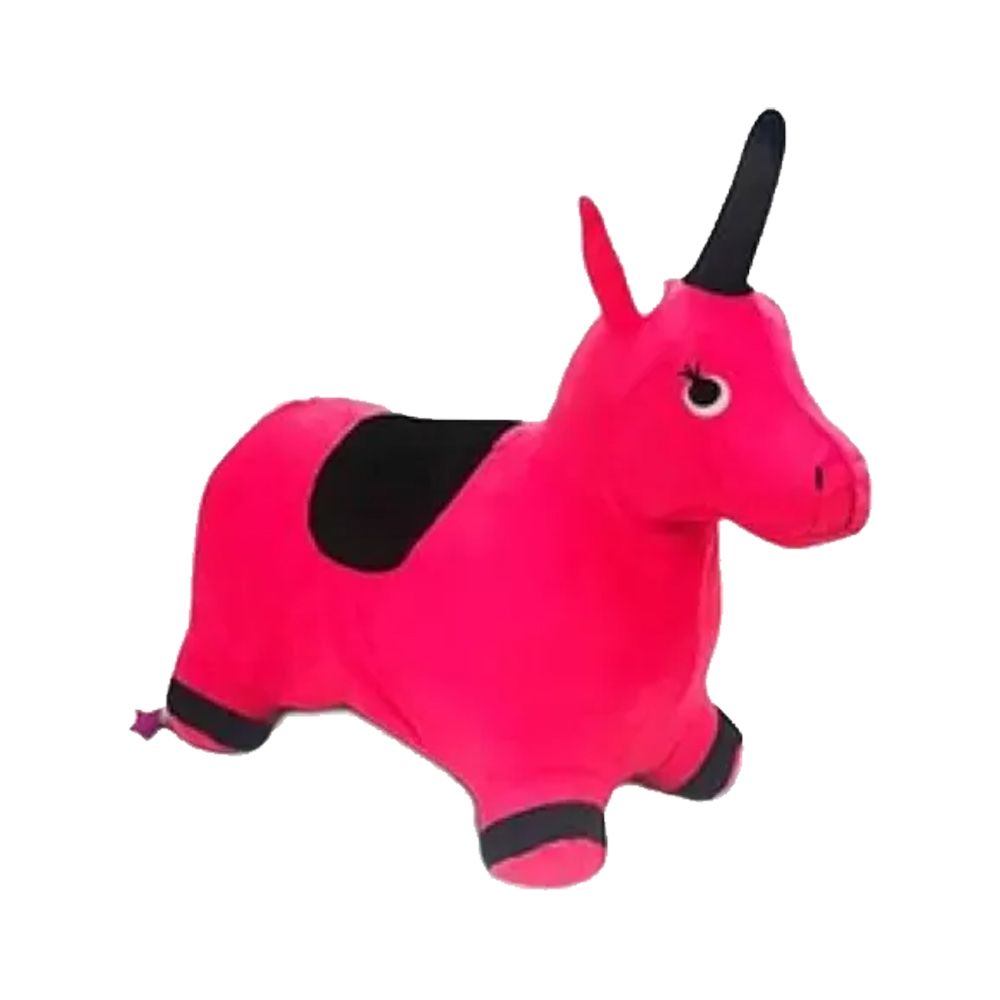 Saltarin Unicornio De Peluche Interior Goma Inflable