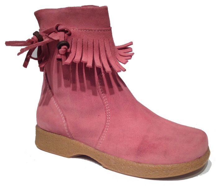 Bota Corta gamuza con Flecos