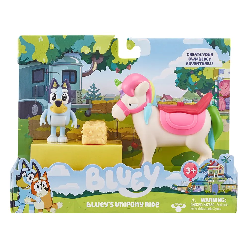 Playset Bluey + Unicornio - Crea Tu Propia Aventura - Bluey's Unipony Ride
