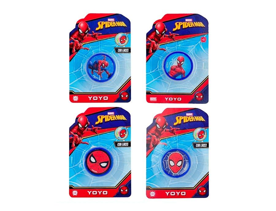 Yoyo Spiderman Hombre Araña - Con Luces - Por Unidad