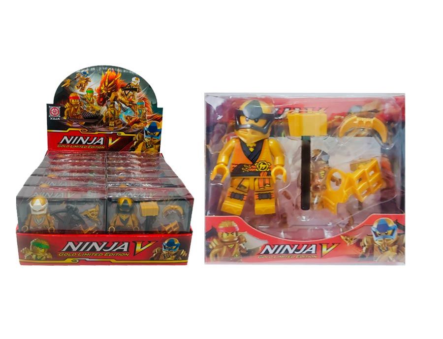 Figura Muñeco Ninja V Con Accesorios