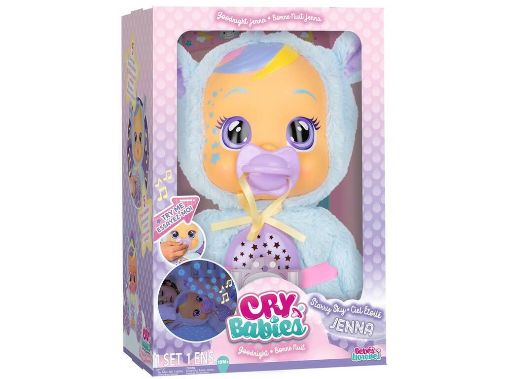 Muñeca Bebote Cry Babies Goodnight Starry Sky - Bebe Llorones - Jenna