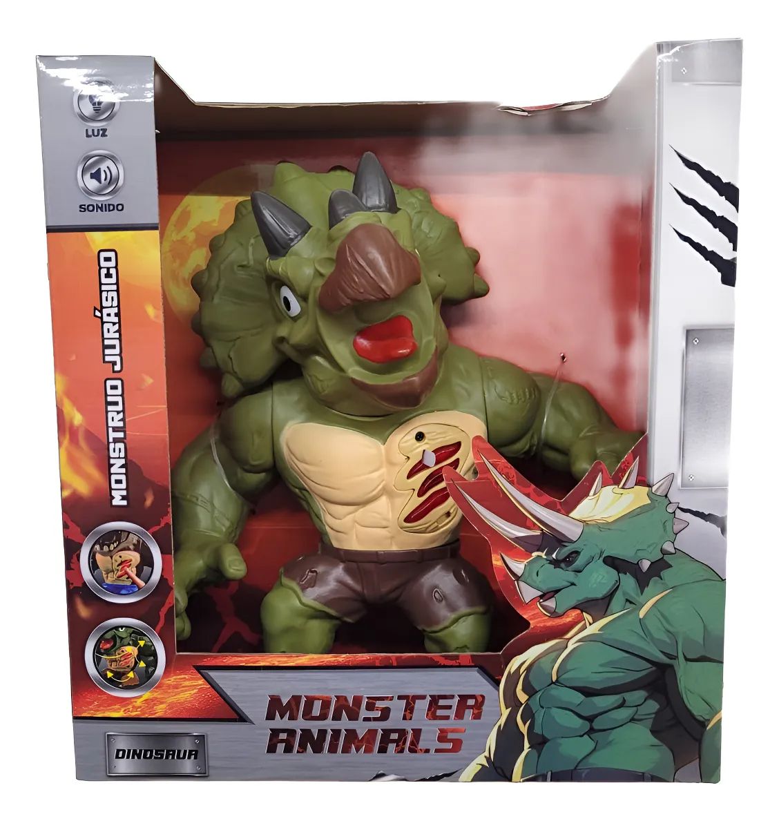 Figura Dinosaurio Con Luz Y Sonido - Monster Animals