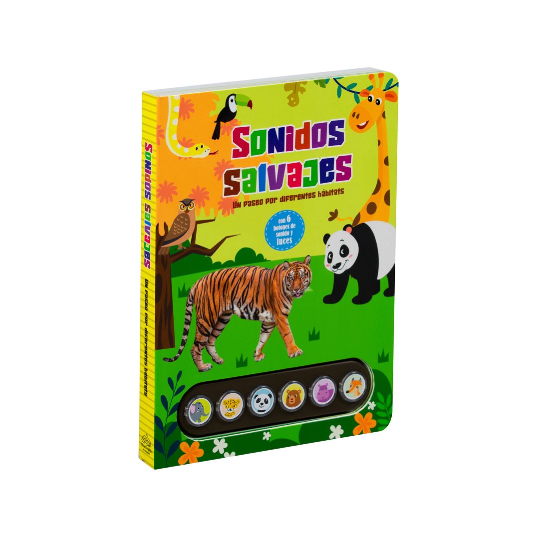 Libro Sonidos Salvajes - Tapa Dura - Libro Con Sonido