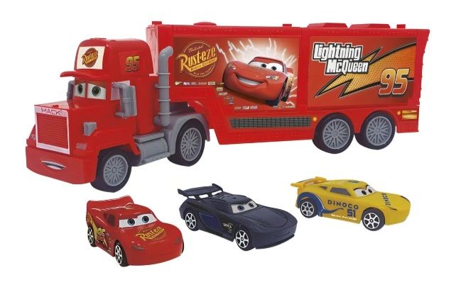 Camion Mack A Friccion de Cars Con 4 Autitos