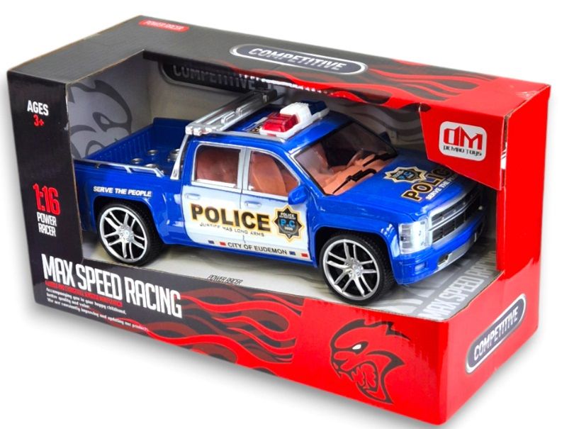 Camioneta Policia A Friccion - Escala 1.16