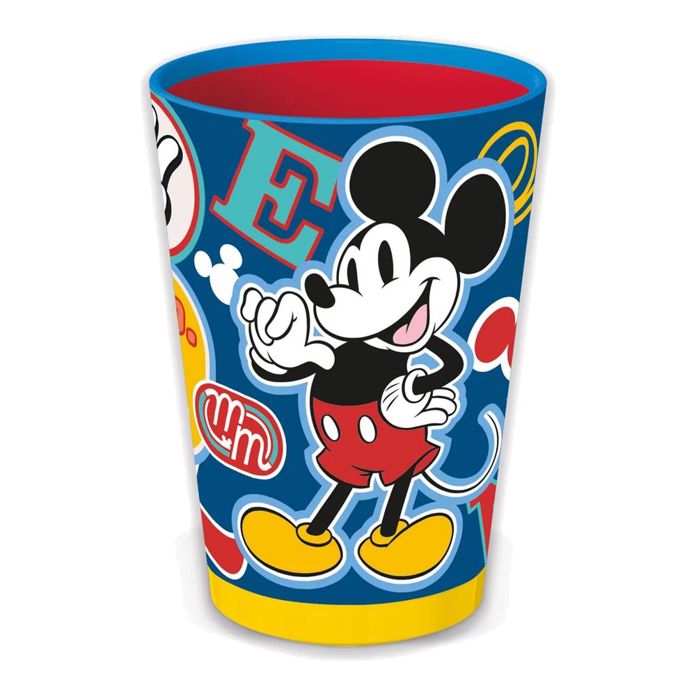 Vaso Infantil Antivuelco Con Sopapa 470ml Mickey Mouse