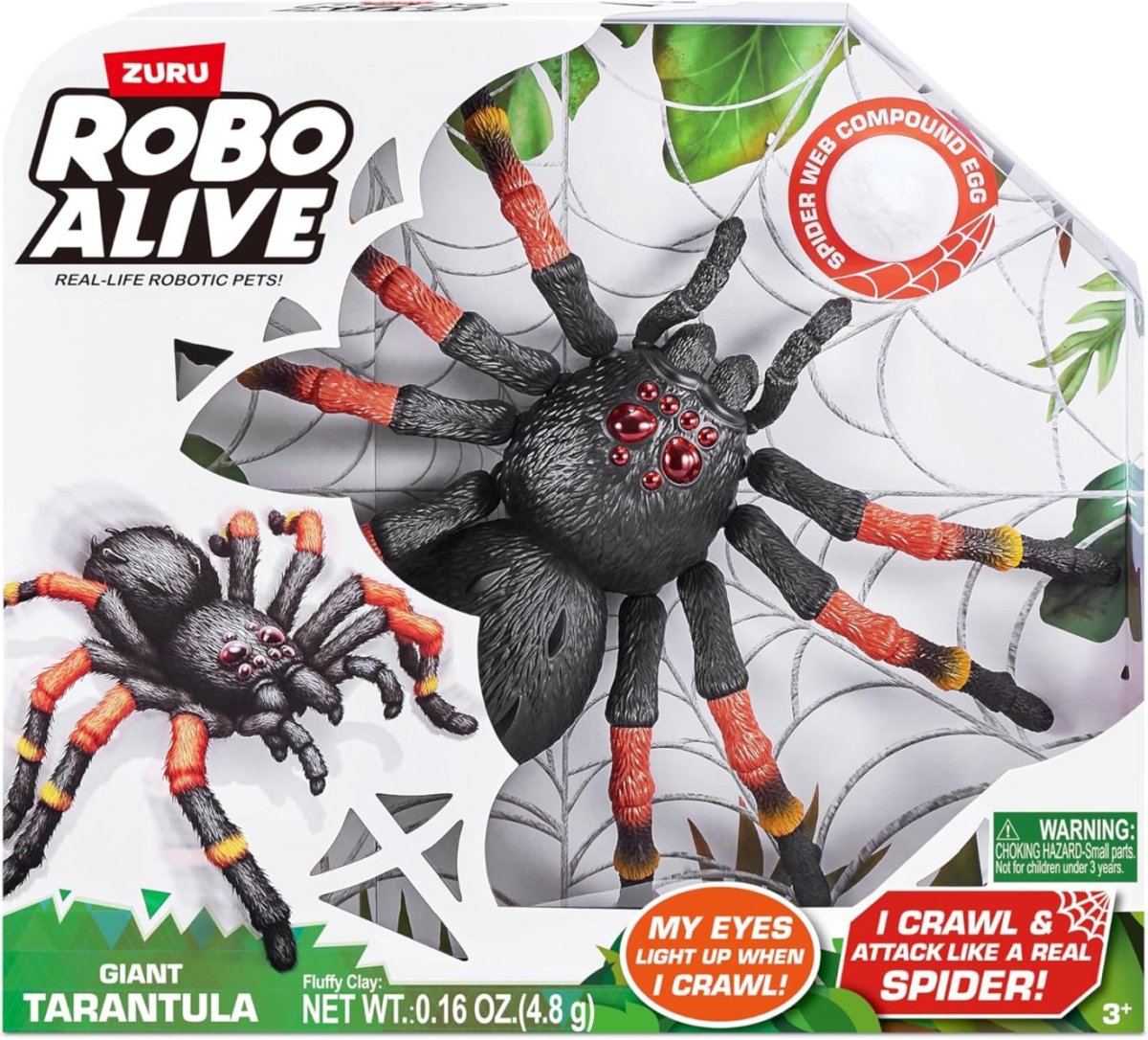Robo Alive Tarántula Gigante de ZURU - Araña interactiva robótica