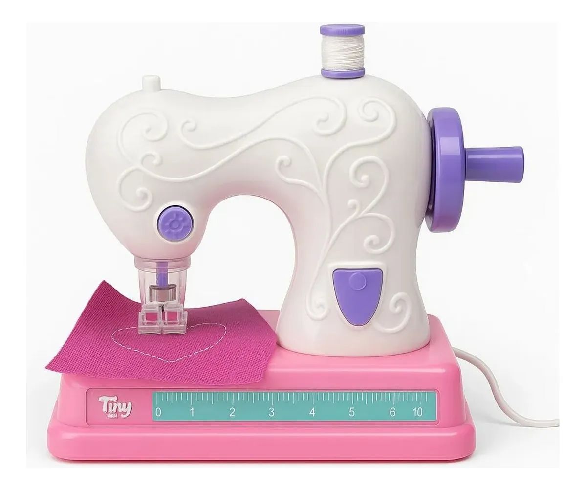 Maquina De Coser A Pila Con Pedal Y Accesorios Tiny