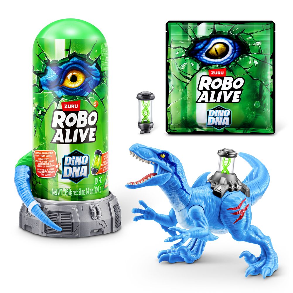 Dino DNA - Dinosaurio Armable Con Slime - Zuru Robo Alive