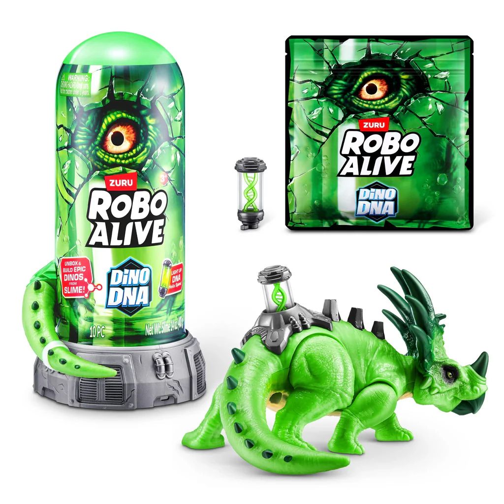 Dino DNA - Dinosaurio Armable Con Slime - Zuru Robo Alive