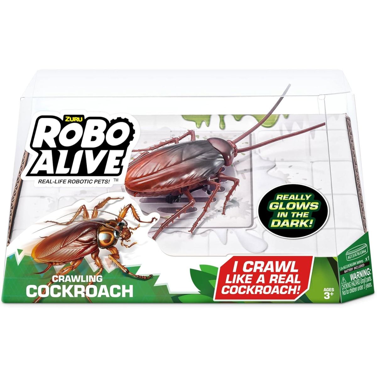 Cucaracha Interactiva - Zuru Robo Alive - Brilla En La Oscuridad