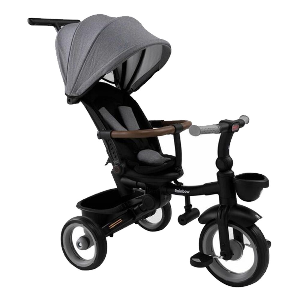 Triciclo Infantil Aurelio Plegable Reclinable Y Giratorio Con Capota Y Barra Direccional