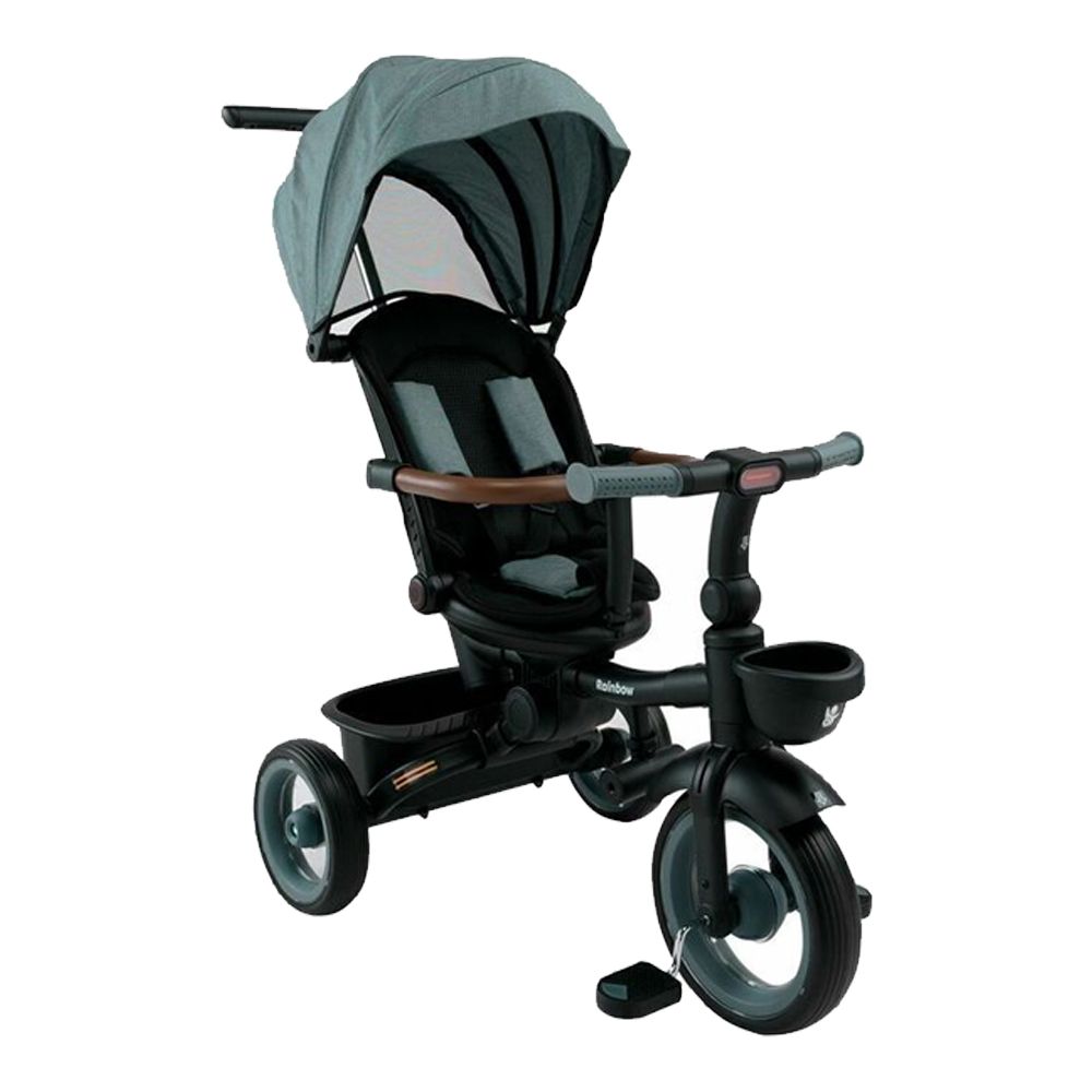 Triciclo Infantil Aurelio Plegable Reclinable Y Giratorio Con Capota Y Barra Direccional