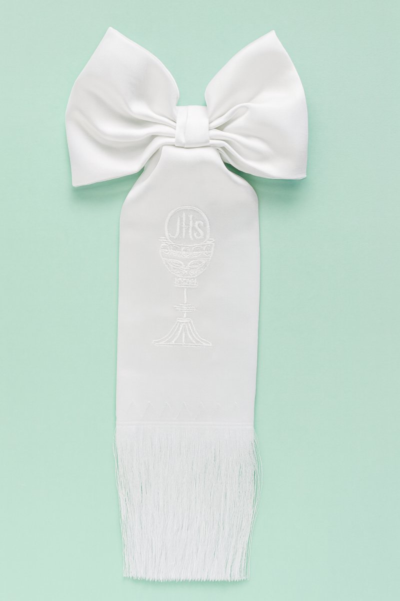 Brazal Comunión Piel De Angel Caliz Bordada