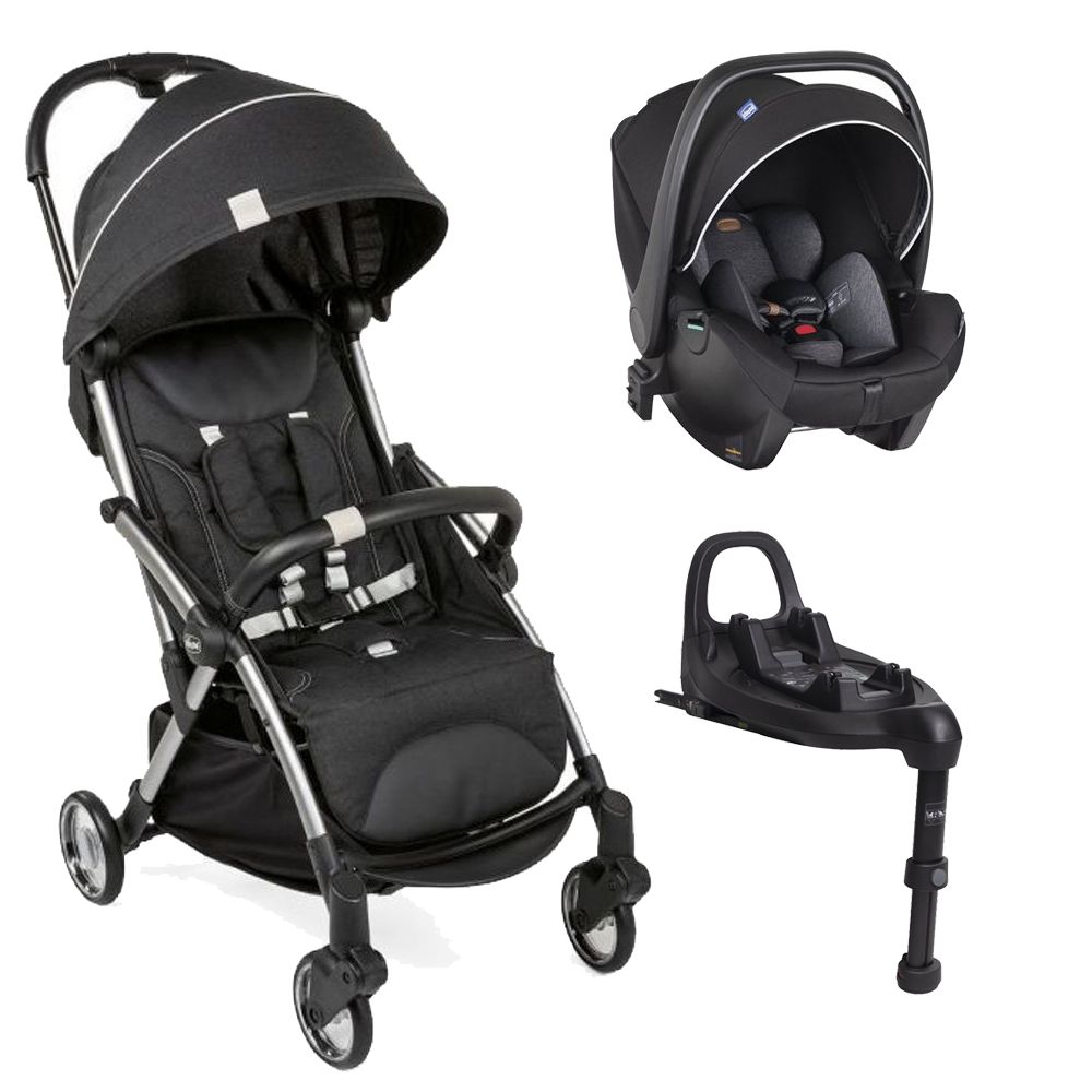 Cochecito Ultracompacto Goody Plus + Huevito Butaquita Kory + Base giratoria Full 360 I-size Isofix