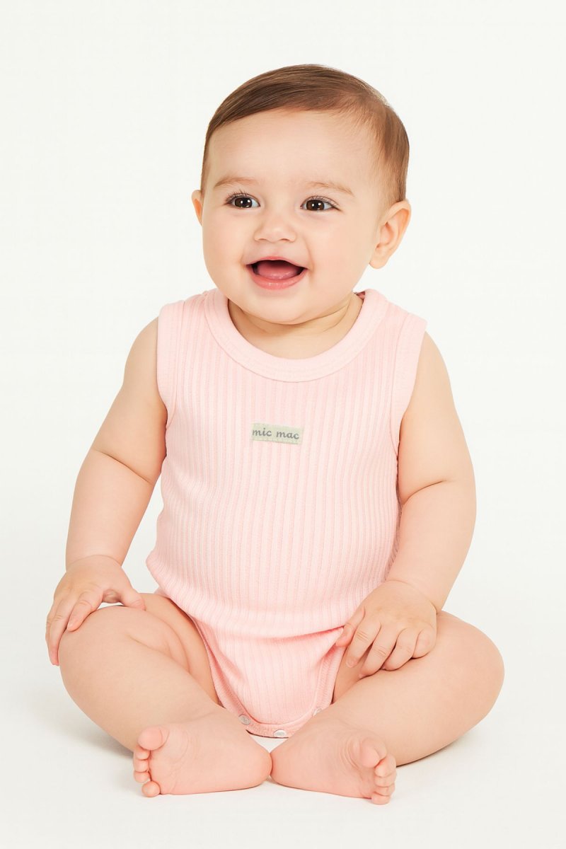 Body Pañalero Algodon Desagujado Sin Manga