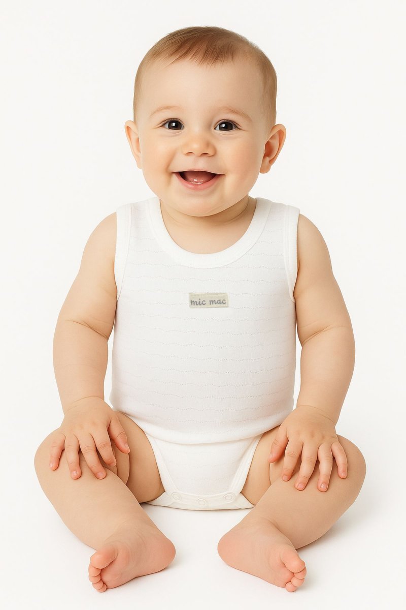 Body Pañalero Algodon Desagujado Sin Manga