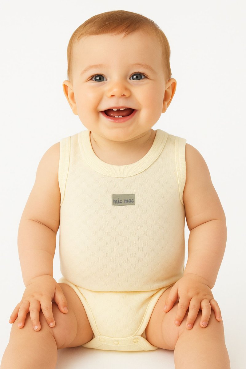 Body Pañalero Algodon Desagujado Sin Manga