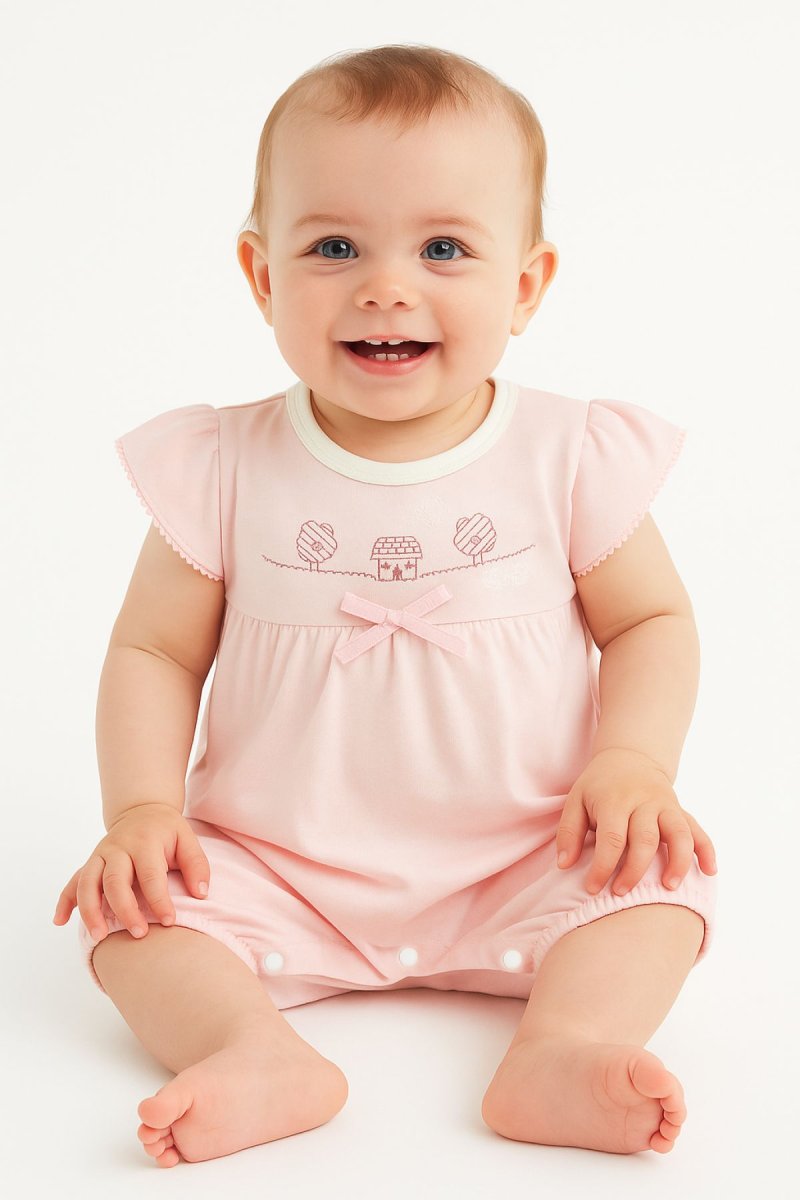 Enterito De Algodon Pañalero Manga Corta