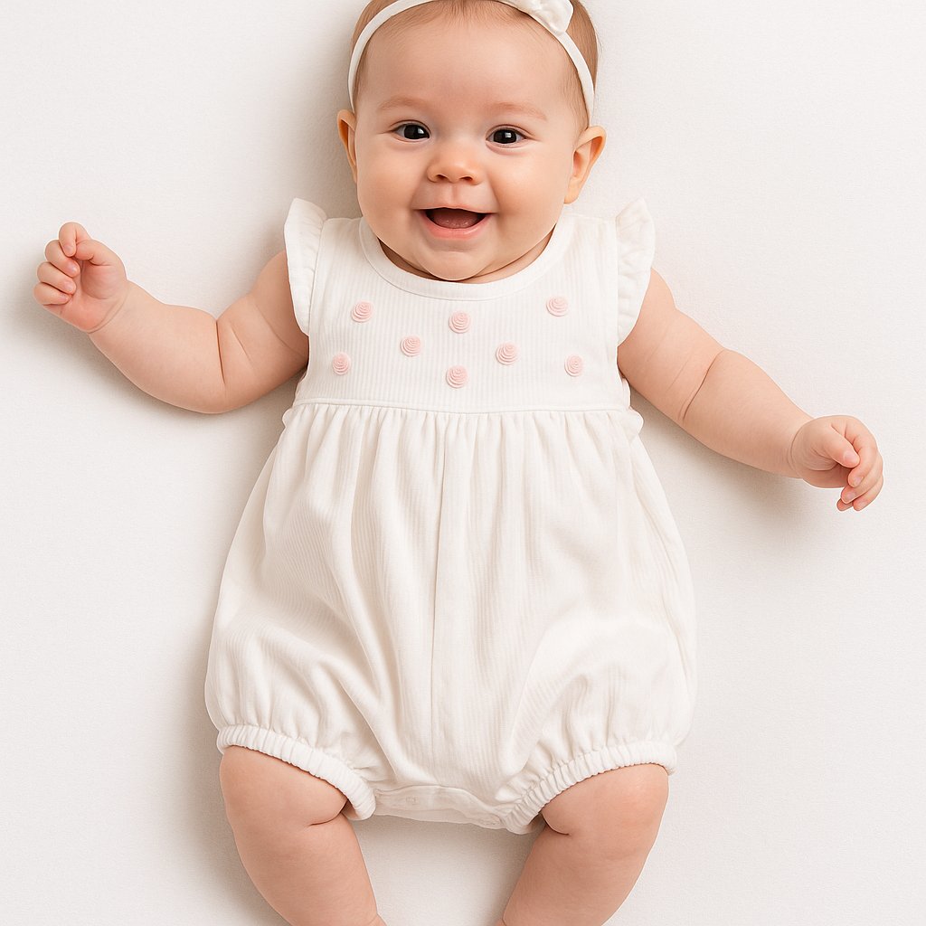 Enterito Babucha Pique Borado Sin Manga