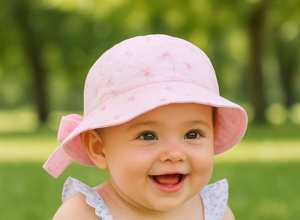 Gorro Piluso Tela Estampado De Flores Ajustable