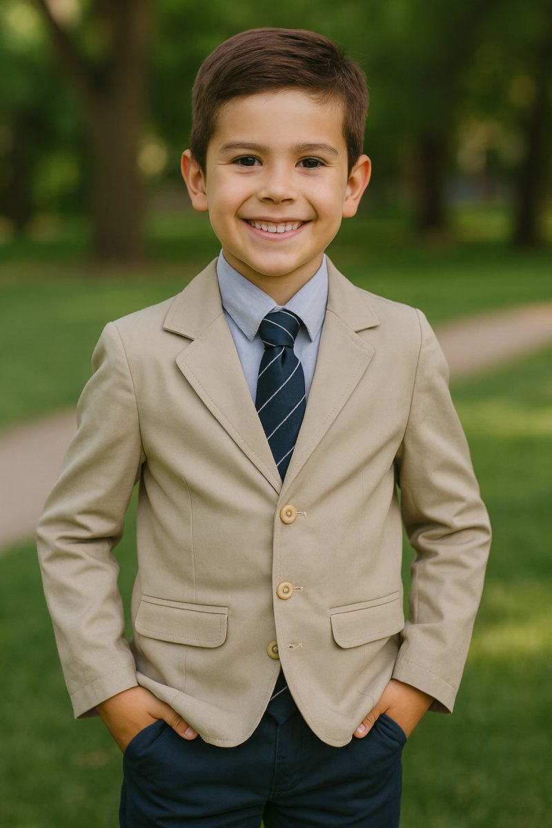 Saco de Vestir de Gabardina Liso