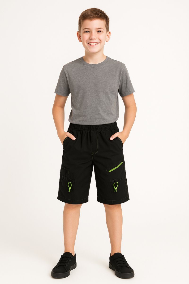 Bermuda Gabardina Con Cintura Elastizada Estampado