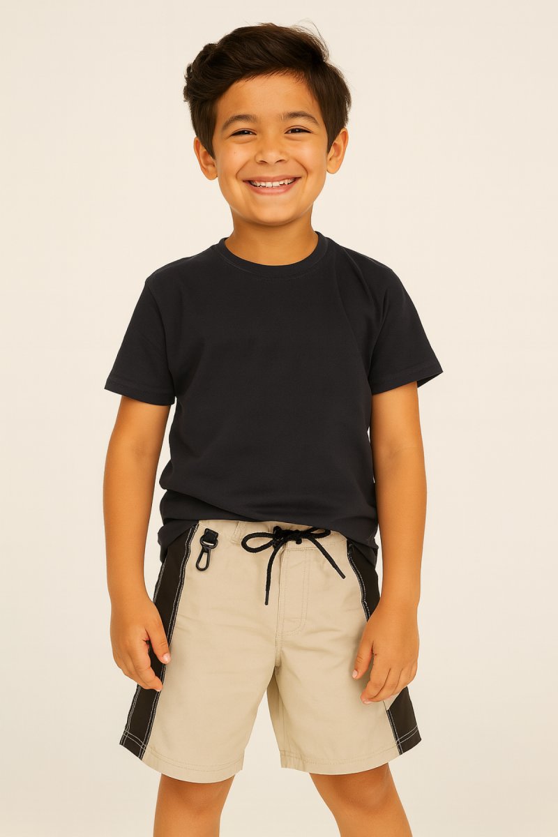 Bermuda de Gabardina Combinada