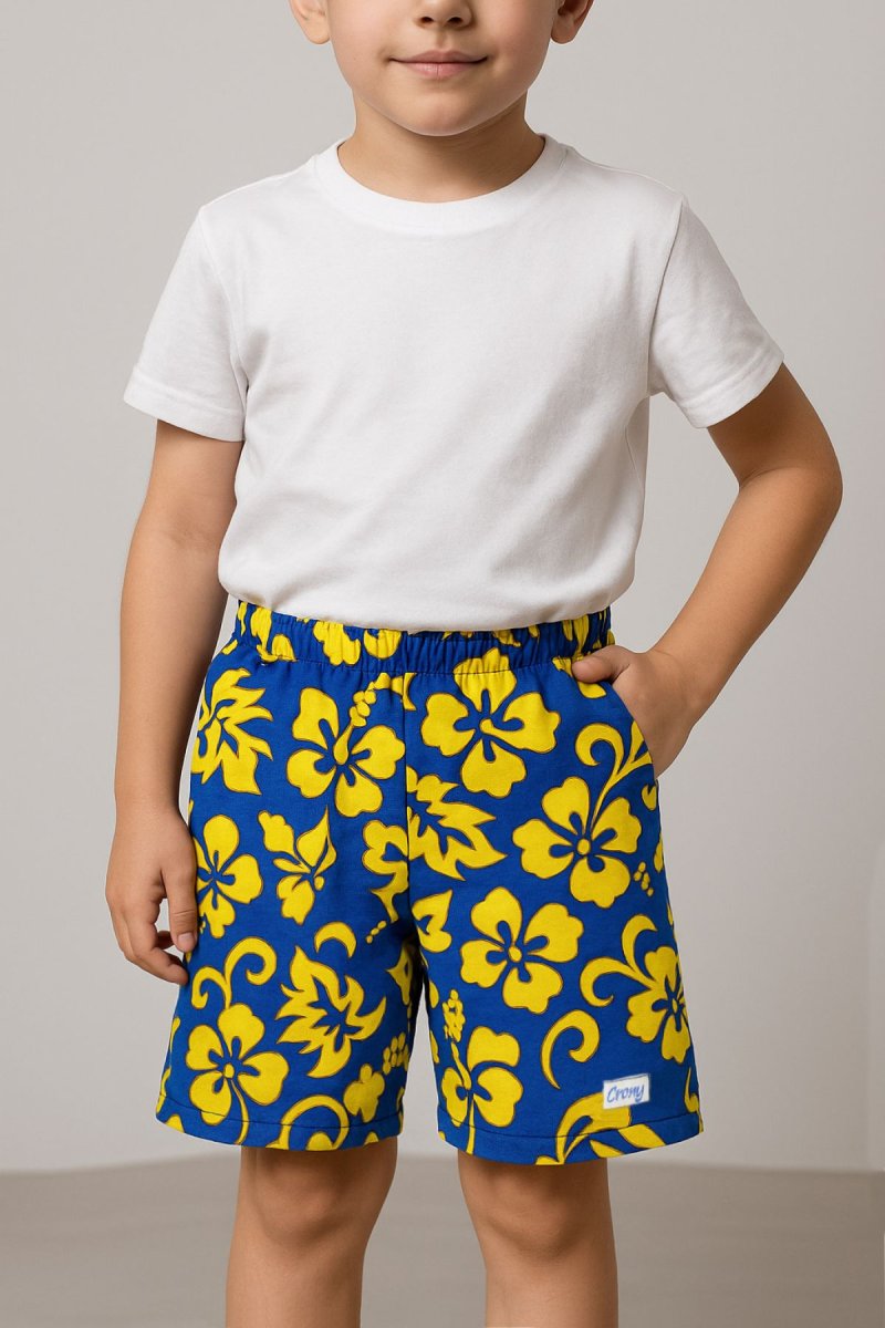 Bermuda de Varón Floreada Estampada