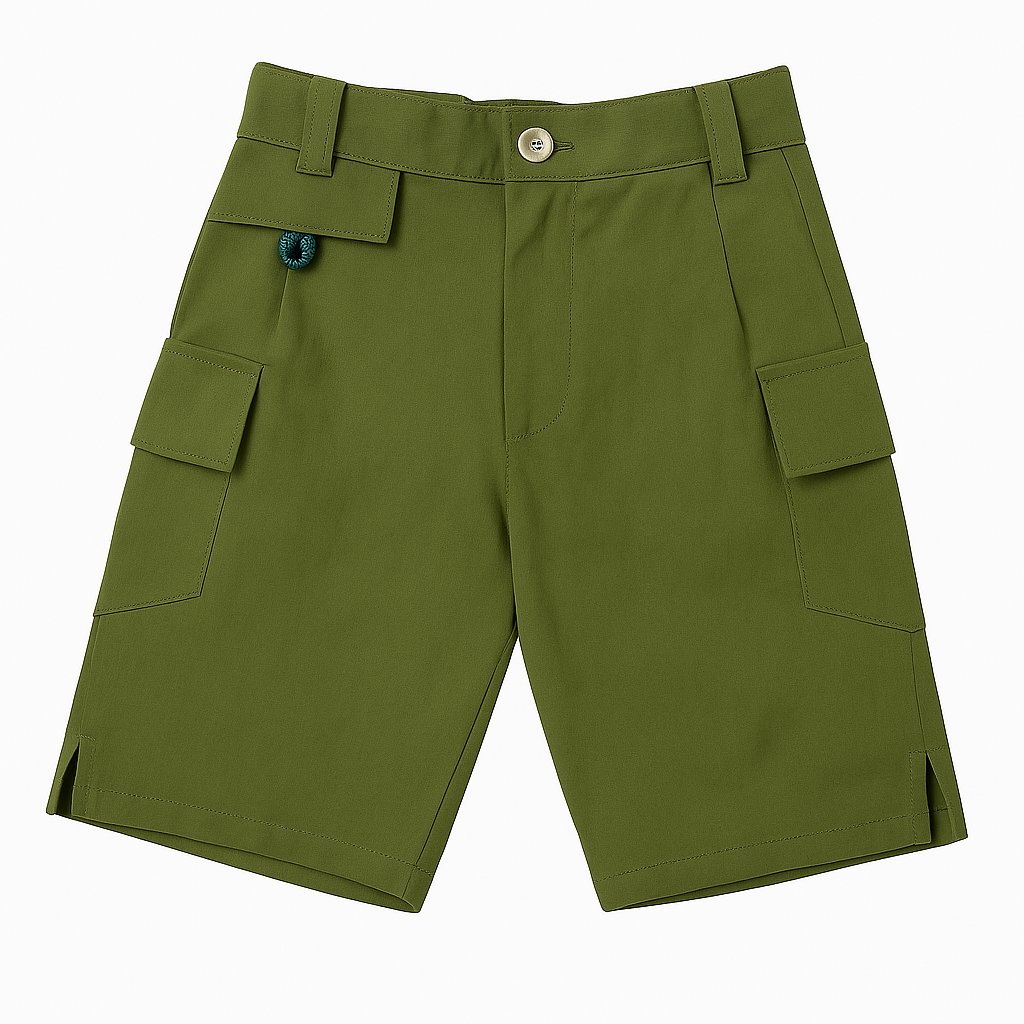 Bermuda de Gabardina Tipo Cargo